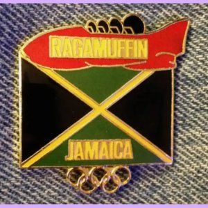 Bobsled Olympic Pin ~ 1992 Albertville ~ Ragamuffin ~ Jamaica NOC ~ Cool Running